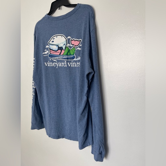 Vineyard Vines Blue Long Sleeves T-Shirt Size M - Picture 5 of 14